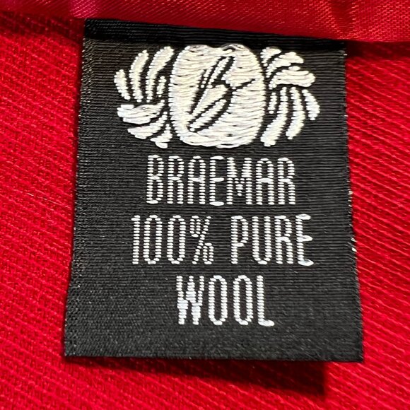❤️Vintage Braemar Jeremy Scott 100% Wool Red Blazer Jacket - Picture 9 of 13